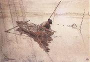 Carl Larsson Fishing Germany oil painting artist
